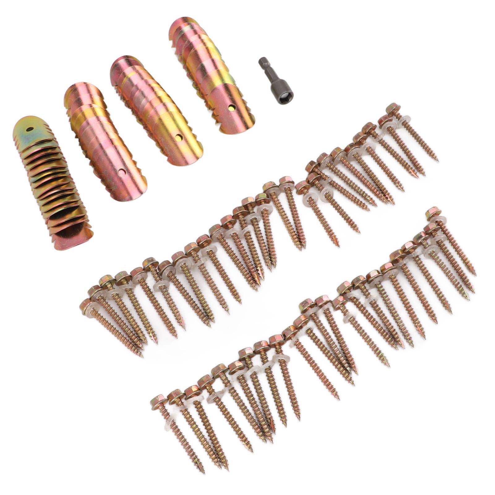 

50 комплектов крепежей для проволоки забора, углеродистая сталь, оцинкованные, устойчивые к ржавчине скобы для проволочного ограждения с шестигранным ключом для