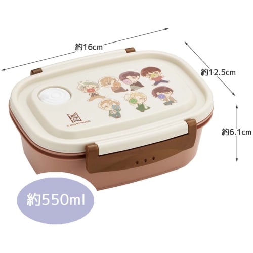Skater Easy Light Lunch Box TinyTAN M 550ml Microwave Safe Seal Container Storage Container Made in Japan TinyTAN XPM4-A