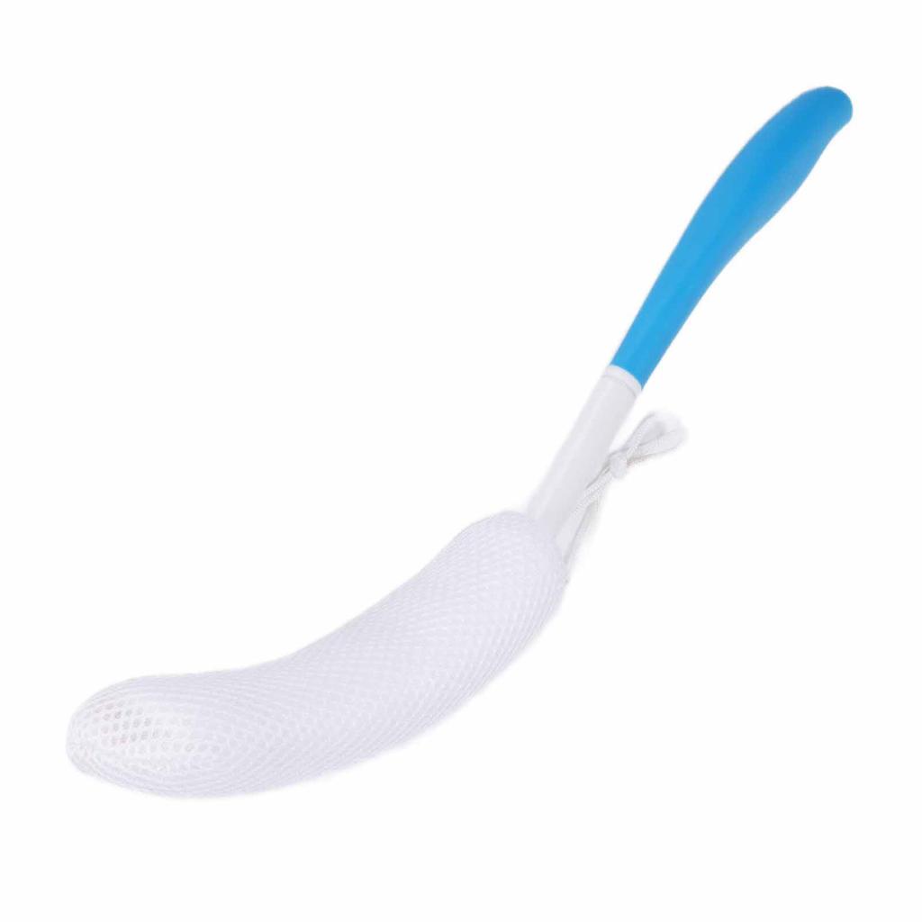Bath Body Brush Long Curved Handle Soft Sponge Body Cleaning Exfoliating Shower Brush