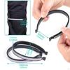 2 pezzi clip per pantaloni da ciclismo clip per pantaloni da bicicletta, fascia per caviglia gamba pantalone ad alta visibilità