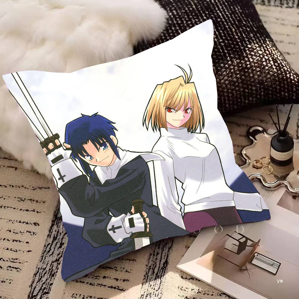 Anime Game M-Melty Blood Pillow Case Fashion Square Pillowcase Bedroom Sofa Room Ins Decoration Leisure