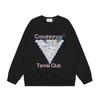 Grenzüberschreitende trendige Marke Casablanca Casablanca Buchstabe gemaltes Print 380g Herren- und Damen- Rundhals-Pullover