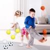 6Pcs Mini Sports Stress Ball Anxiety Relief Small Foam Football Baseball Basketball Tennis Soccer Kids Elastic Ball Fidget Sensory Toy