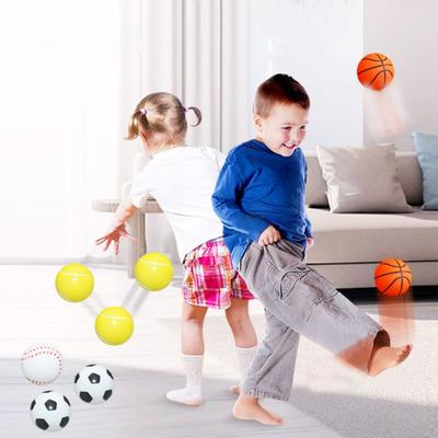 6 Adet Mini Spor Stres Topu Anksiyete Giderici Küçük Köpük Futbol Beyzbol Basketbol Tenis Futbol
