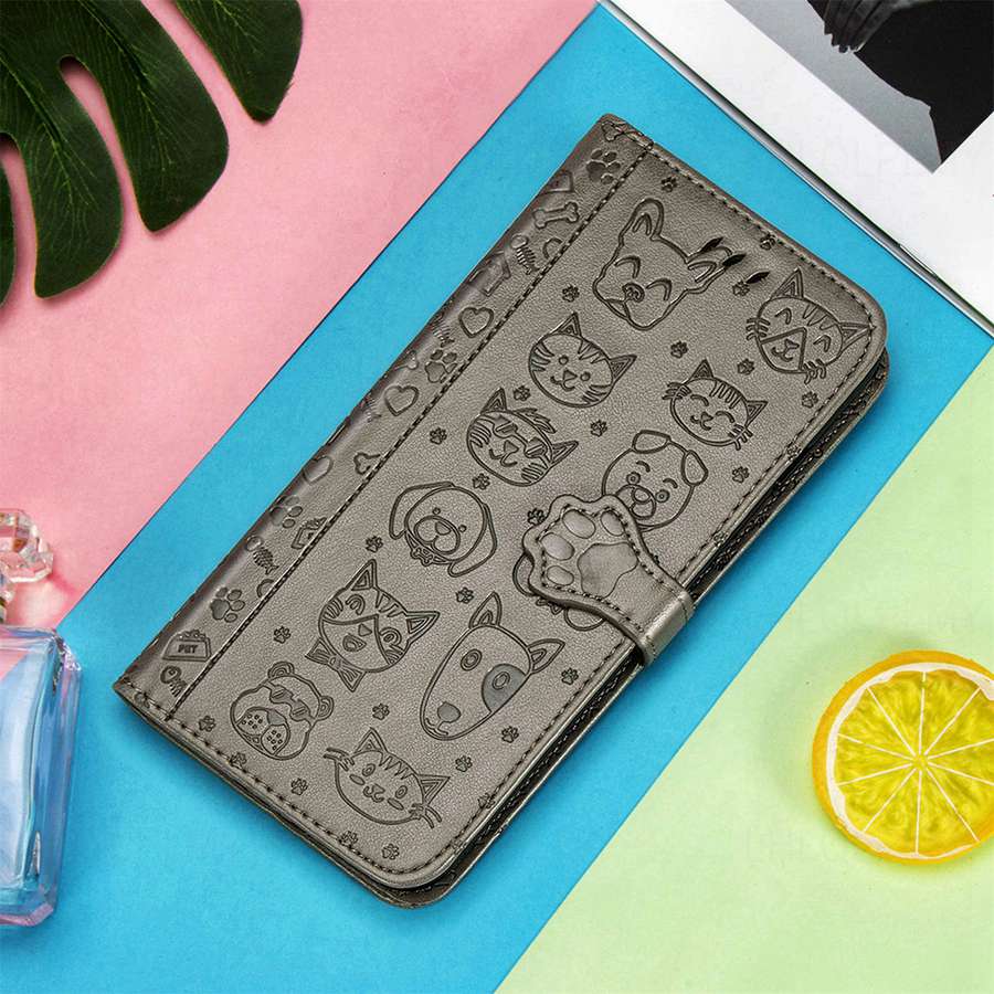 Leather Flip Protection Case For Huawei P30 P40 Nova Y91 Honor X6D X5D X8D X5C 70 90 200 X6 X8 5G X7A X8A X7B X8B X7C Magic 5 6 8 Cat Dog Wallet Cover