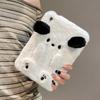 Cute Surprised Dog Tablet Case IPad Air 3 4 7 Mini - Plush Fuzzy Full Coverage Sleeve In Transparent Style