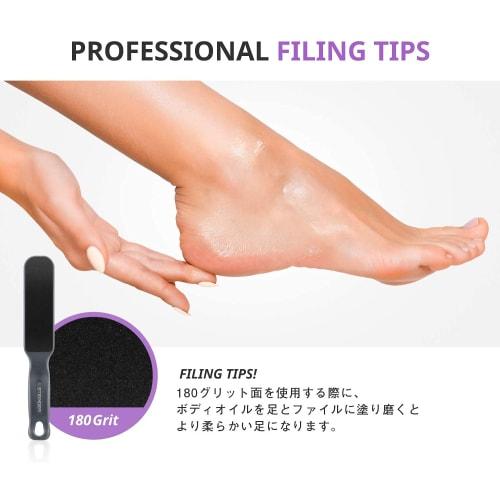 Steinder Foot File, Easy to Use for Wet and Dry Feet, Fully Washable, Heel File, Exfoliating, Polishing, Foot Care, Safe and Hygienic, Cleans Heels, T