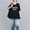 Spring and Summer Tops Age -reducing Thin Western Women's T-shirt Women's Belly Plus Size Loose Tops Clothing