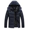 Winter Men Velvet Thickening Jackets Hooded Plus Size Outdoor Coat