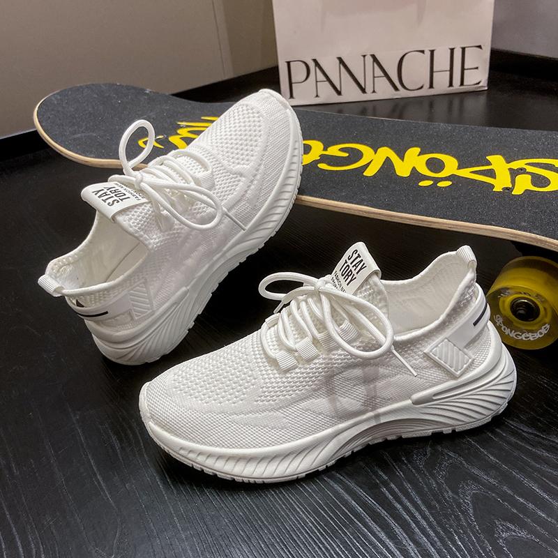 Womens Sneakers Breathable Casual Women Socks Shoes Lace Up Ladies Flats Female Spring Vulcanized Running Zapatillas De Mujer