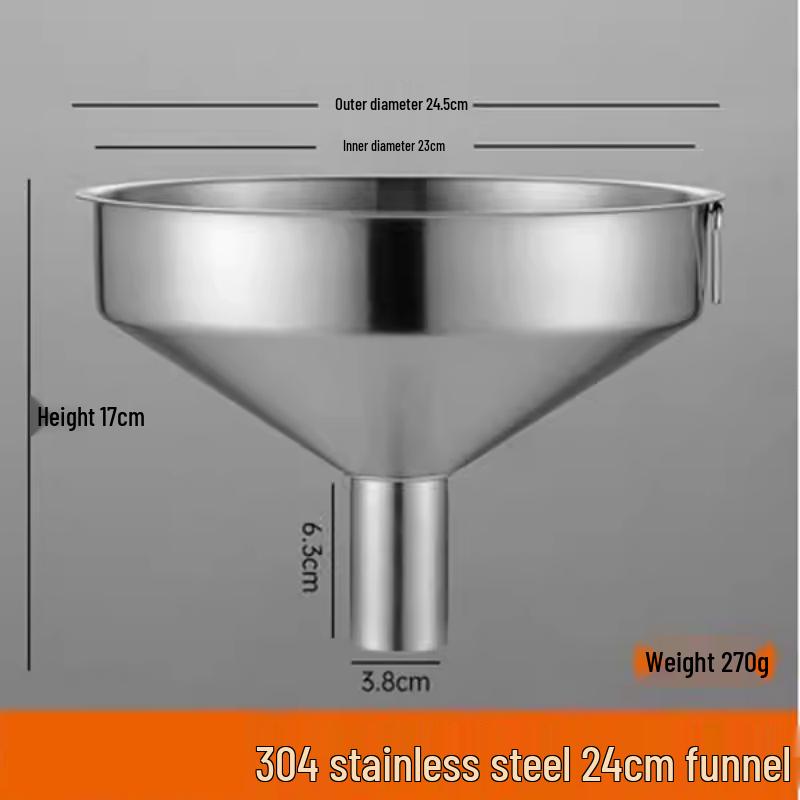 Воронка из нержавеющей стали с широким горлом