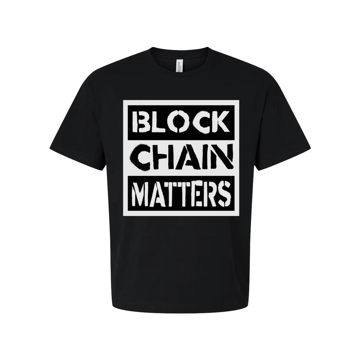 

Block Chain Matters Graphic T Shirt For Crypto Enthusiasts And Tech Fans Unisex 2XL