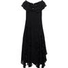 2026 Summer Tie-Front Ruffle Hem A-Line Maxi Dress