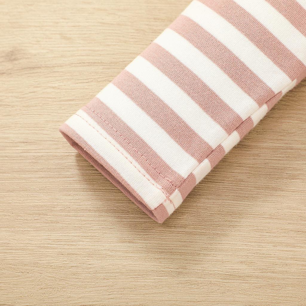 Podzimní pruhované šaty pro dívky Dětské oblečení Lehká sukně s králičím vzorem Krátká sukně Roztomilé dětské dívčí áčková sukně