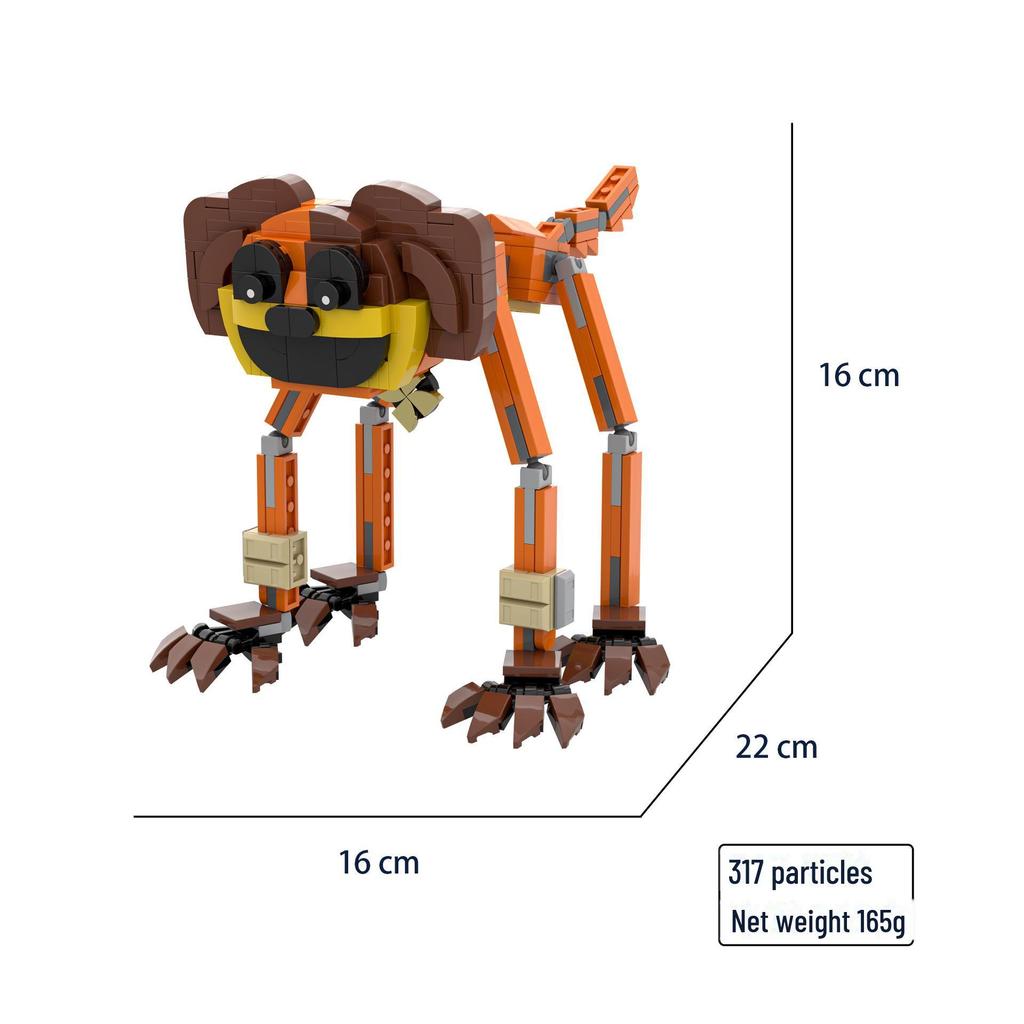 Poppy3 Smiling Critters: Sleepy Cat Building Blocks