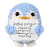 Handcrafted Wool Penguin Emoji Crochet Toy