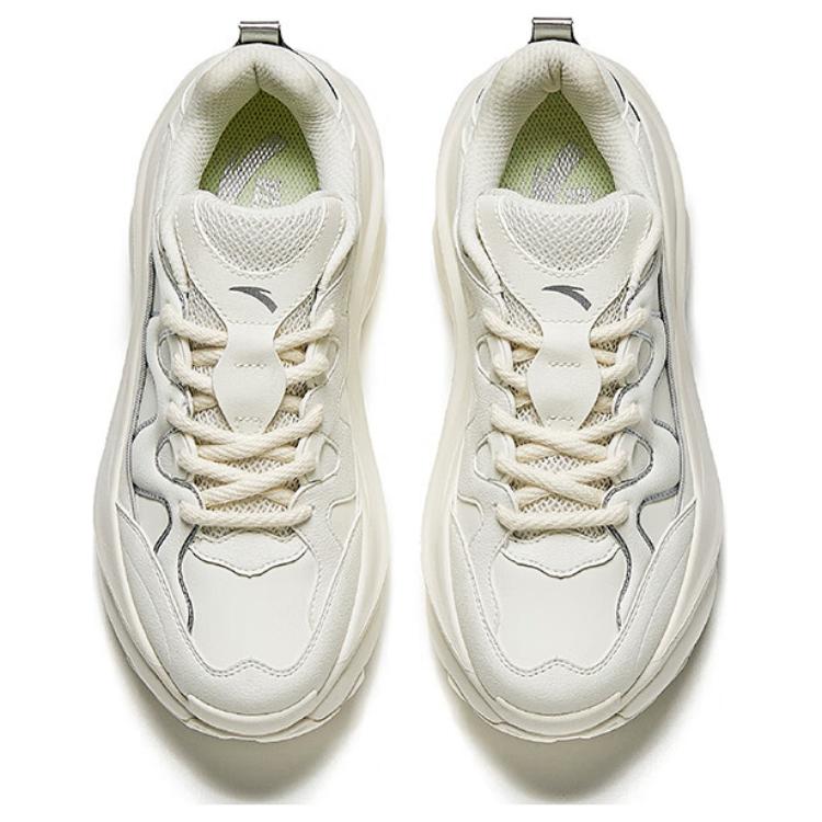 Anta Meow Shoes 5 Low Top Casual Shoes Women's White Silver Sneakers 922448888-3