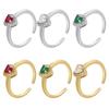 Simple Heart Ring for Women: Cute Finger Rings, Romantic Gift for a Friend, Able Zircon Stone, Gold-Plated Jewelry:VJ151