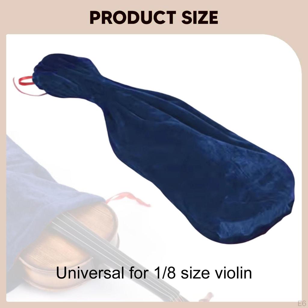 Geigenhülle Staubschutz Leichtgewicht Samt 1/8 Decke Aufbewahrungstasche für Zuhause Reise
