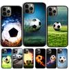Fire Football Soccer Ball Phone Case For iPhone 17 Air 15 16 Cover 11 13 14 Pro Max 12 Plus Max Fundas