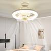 Rotatable 2 In1 Ceiling Fan Lighting Lamp E27 Converter Base LED Fan Light Lighting Base Bedroom Living Room with Remote Control