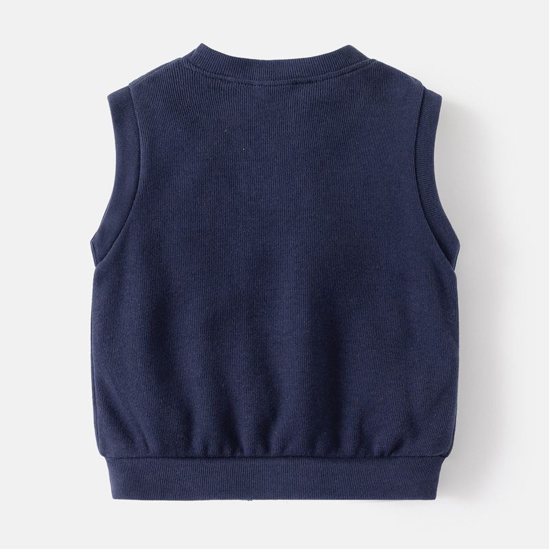 Children's Clothing Spring and Autumn Bear Vest for Boys Cartoon Knitted Vest Thin Style Boys' Outerwear Sleeveless Jacket