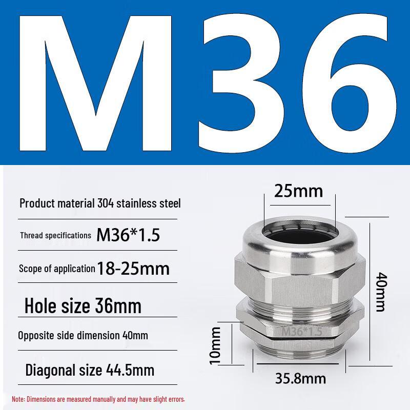 304 Stainless Steel Waterproof Explosion-Proof Cable Gland