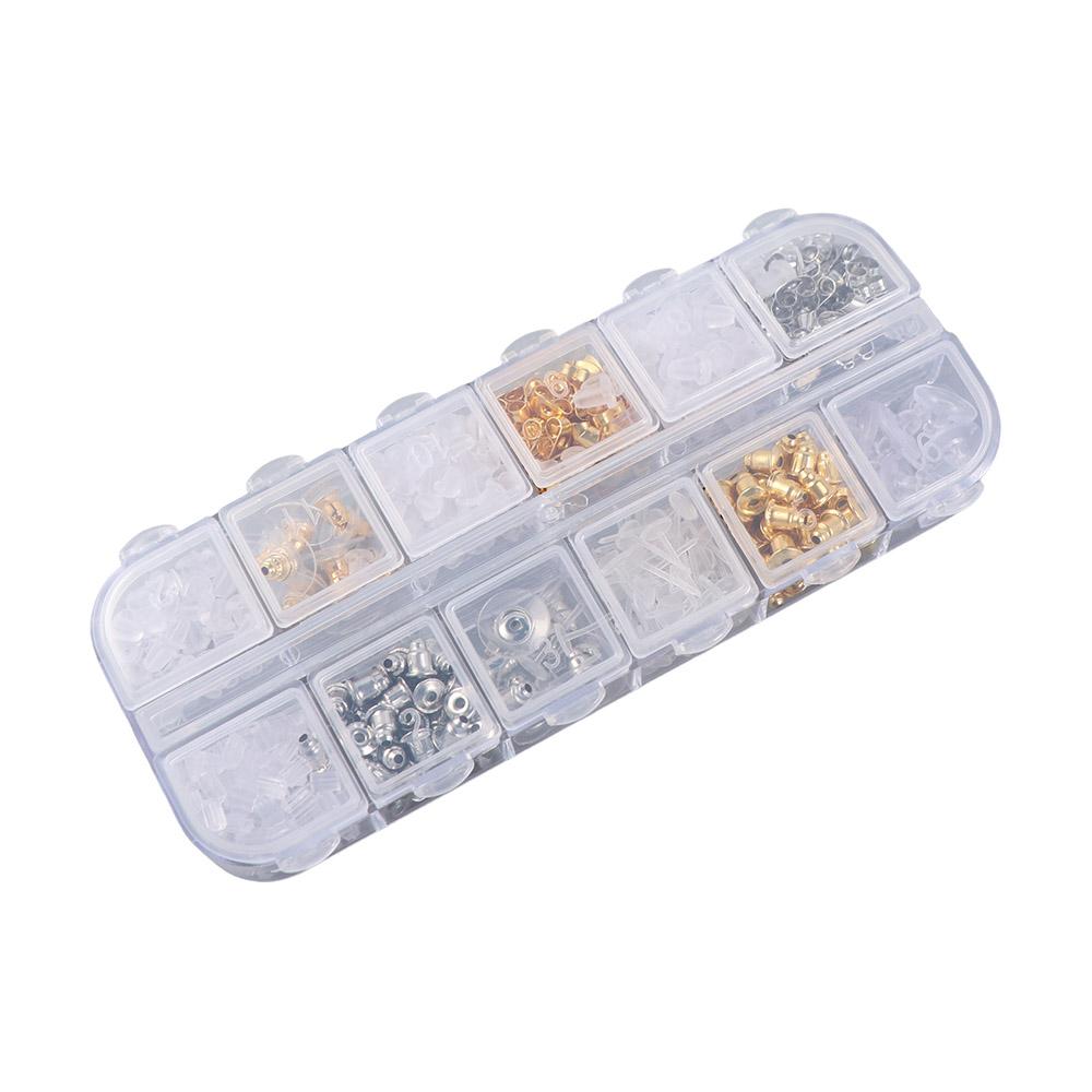 600Pcs/Set Clear Silicone Earring Backs Clutch Stoppers  for Studs/Droopy Ears/Heavy Earring
