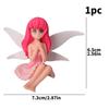 8/1Pcs Miniature Fairy Figurines Hand-Painted Small Flower Fairies with Wings Garden Micro Landscape Potted Cake Topper Decor