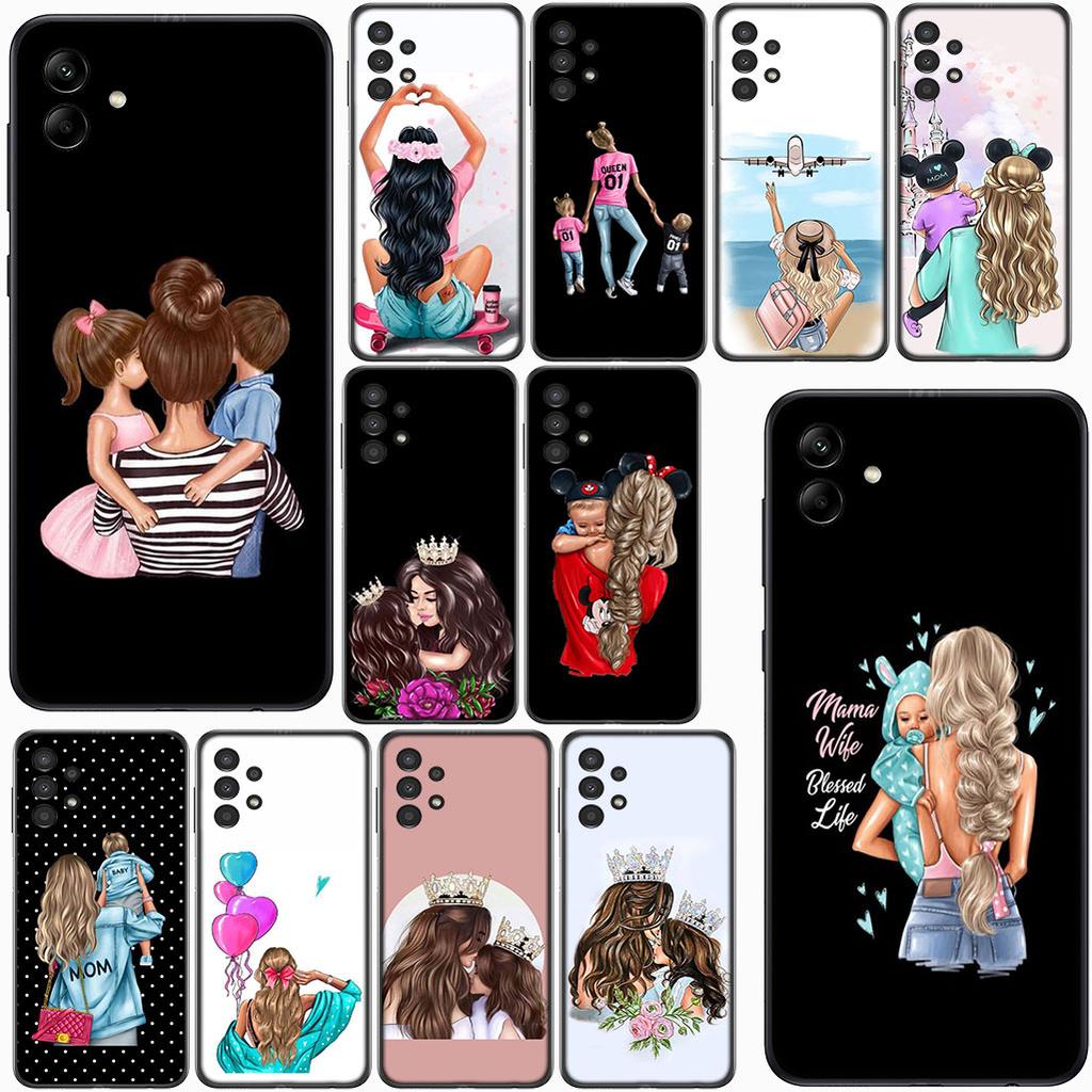 Cover for Samsung Galaxy A56 A26 A36 A10 A20 A30 A31 A32 A50 A55 A52 A53 A33 A12 A14 Phone Case Baby Girl Mom Family Boy Woman