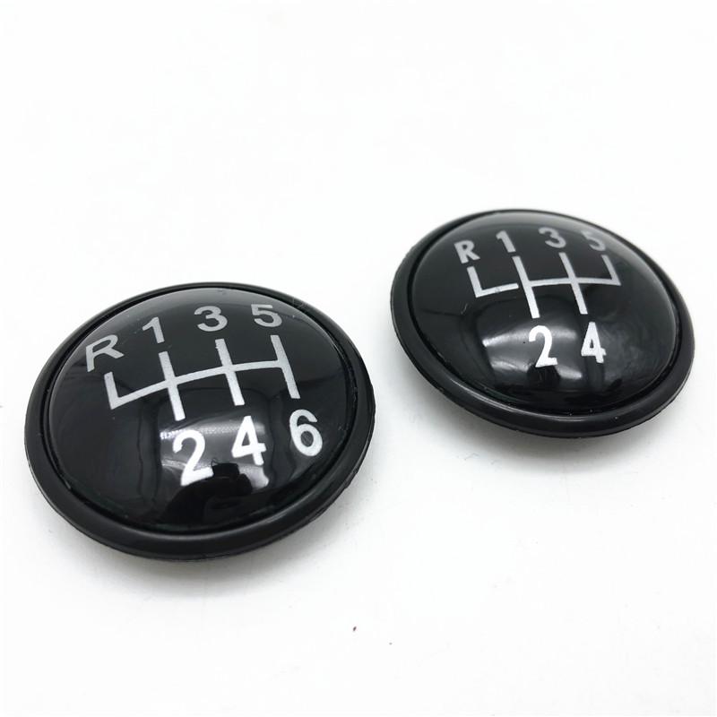 5/6 Speed Gear Shift Knob Top Cap Emblem Badge Cover For VW Volkswagen Golf Jetta MK3 MK4 GTI MK4 Bora Polo Seat Ibiza Caddy