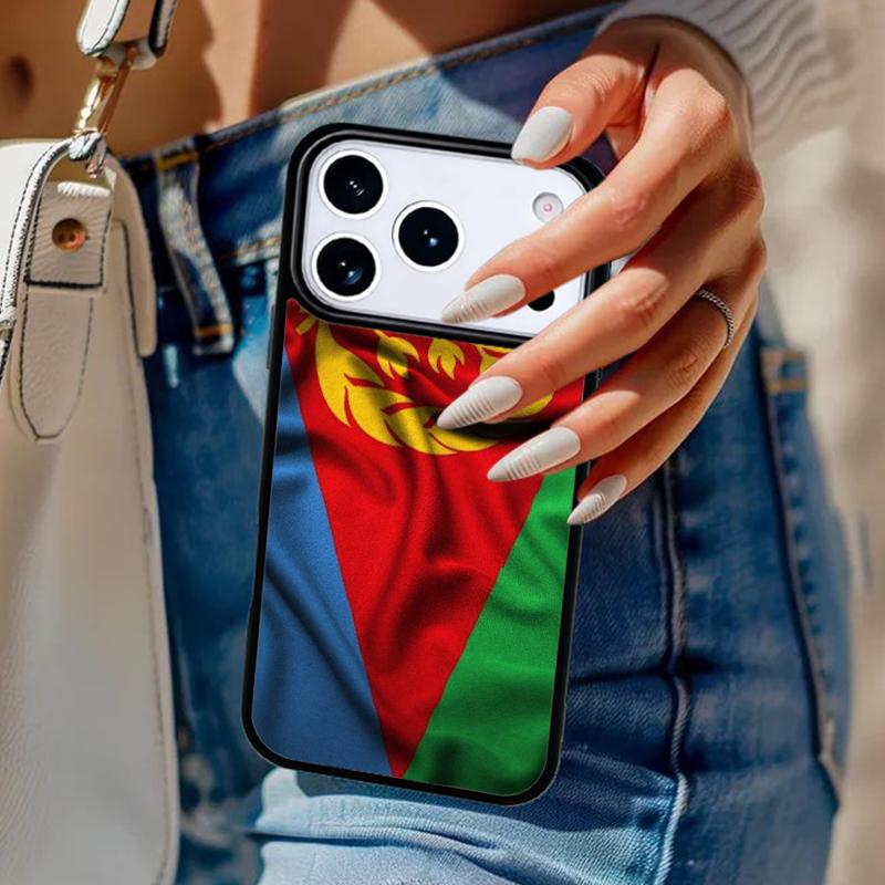 Eritrea Flag Soft Phone Case For iPhone 17 Air 14 15 13 12 Max Cover For Apple 14 15 16 16e 11 Pro Max Plus