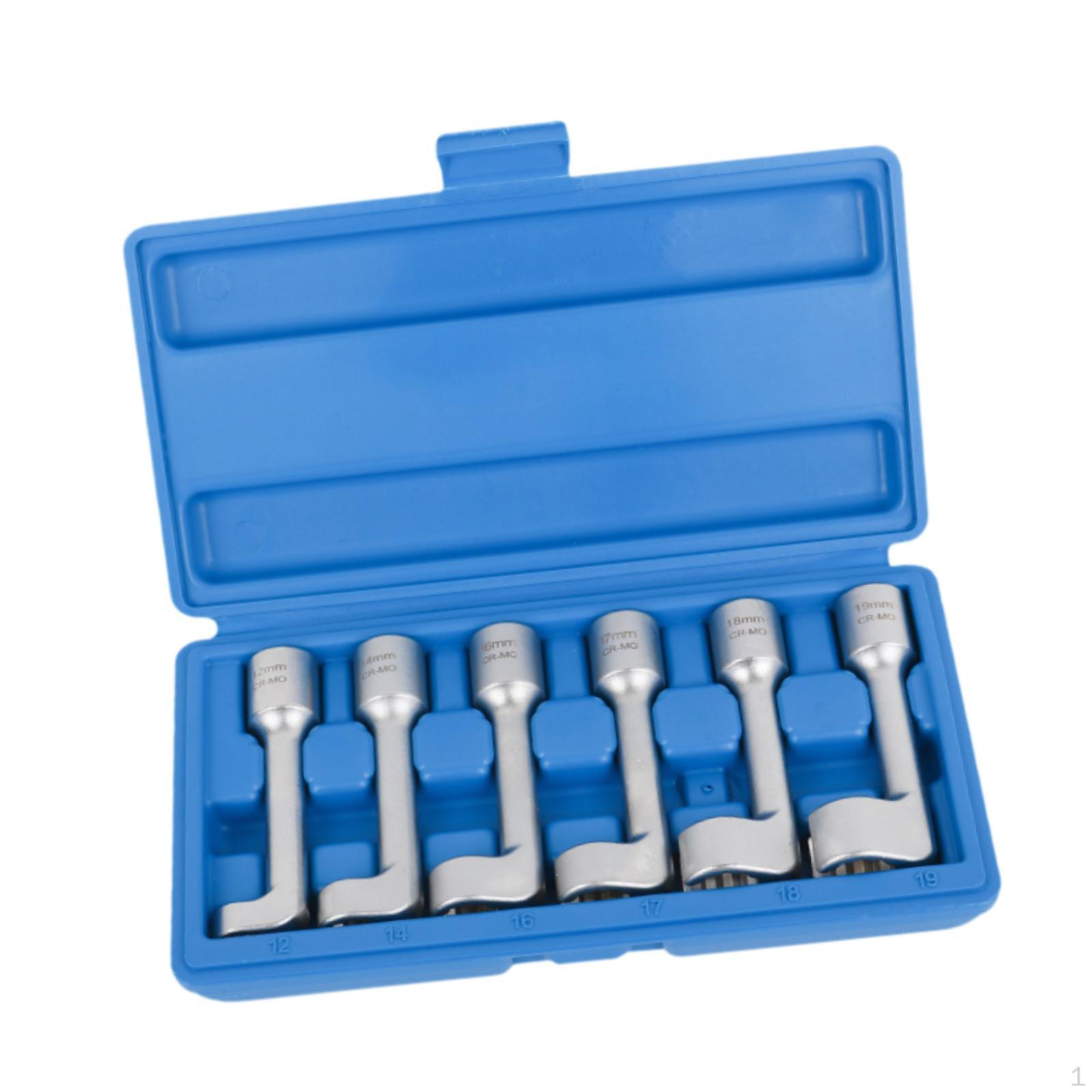 

6 Pieces L Type Injectors Removal Line Socket Wrench Set Automotive Sturdy High Reliability