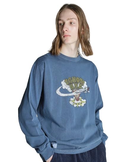 

Schott AIRPLAIN LS T-SHIRT, Men s XL, Navy, Size 120, 782-4230014