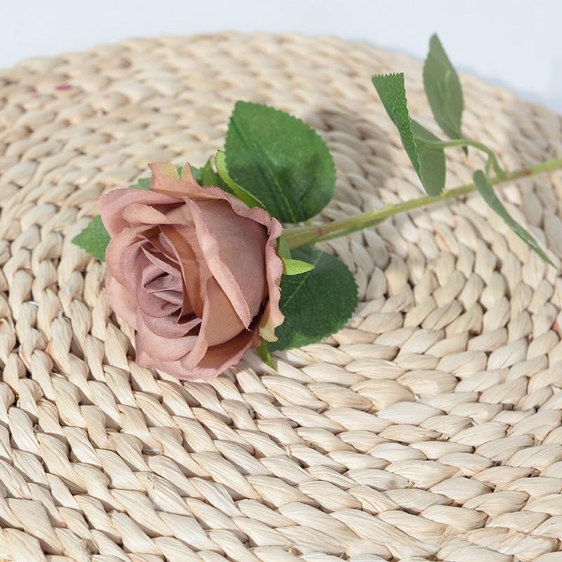 Single Velvet Strand Rose Simulation Flower Table Decor And Special Occasions