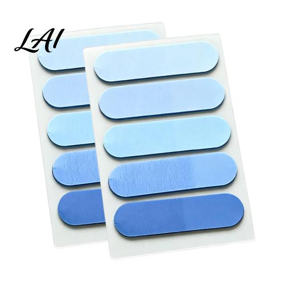 Clear Annotation Tabs 2 Pack Translucent Index Tabs Sturdy PET Rounded Corners Stickers Gradient Multi Color Memo Flags Self Adhesive for
