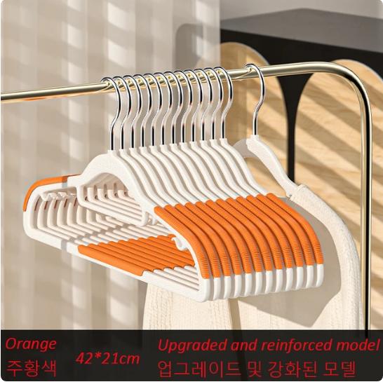 Non-slip Plastic Clothes Hangers Household Multifunctional Wet Dry Suitable for Hanging Clothes Bedroom Rack Organizers Storage