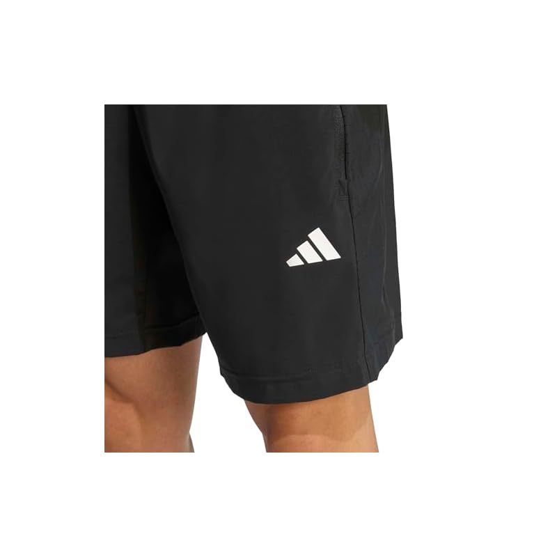 Adidas WO-ES Base Woven Shorts for Men, RK042 Black (KA3549), Size L (7 inches)