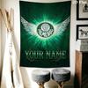 Name Custom SE Palmeiras Wall Tapestry Aesthetic Wall Hanging Printed Fabric Blanket Decorative Tapestries for Bedroom Living Room Home Decor
