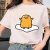 Harajuku Faules Ei Druck Damen T-Shirt Gudetama T-Shirts Kurzarmshirt Kawaii T-Shirts Gothic Weibliche Ästhetik T-Shirt Oberteile