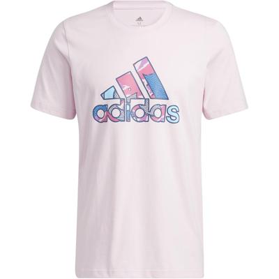 Einfarbig Logo-Print Pullover Rundhals T-Shirt Herren Tops Rosa HS4333