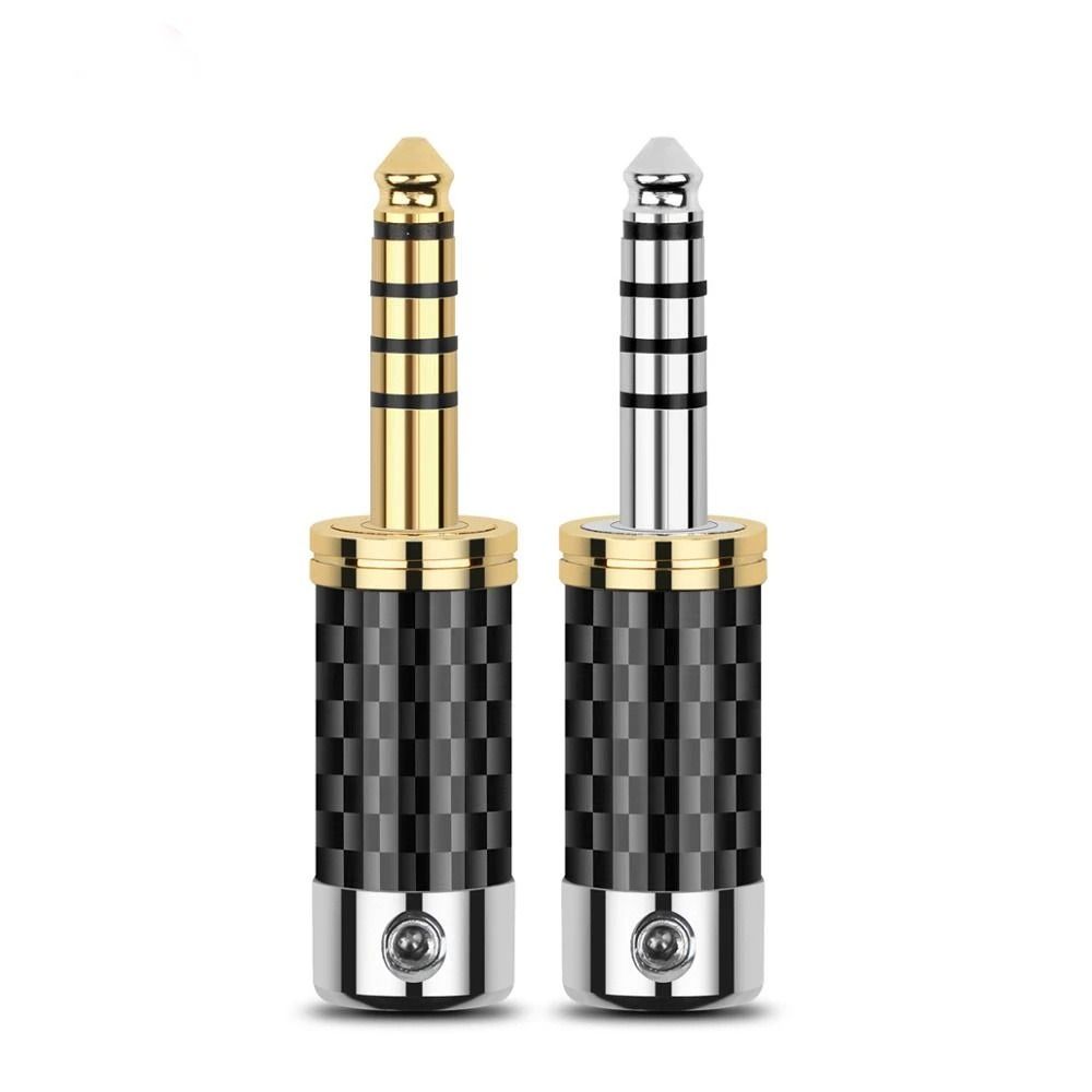 For NW-WM1ZA4.4 Carbon Fiber Audio Jack Balanced Adapter 4.4mm 5 Pole Male 5 Poles Stereo Jack