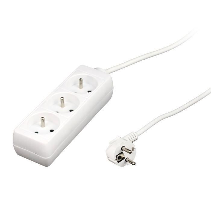 ZENITECH Power Strip 3 Sockets 16A - White