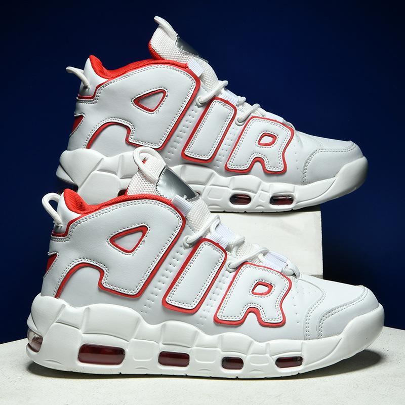 Pippen Air Large Size Basketball Shoes High-top Casual Men Women Air Cushion Youth Sports Sneakers