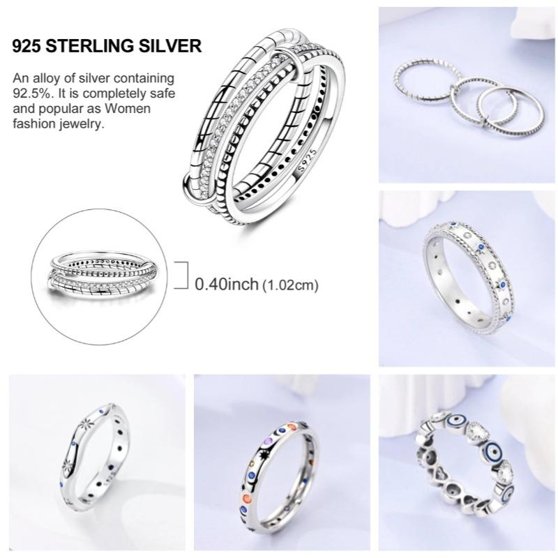 Shine Zircon Ring Copper Metal Authentic Original Stone Multi Layer Simple Infinitely Wide Rings Designed For Women FineJewelry Wedding Party Perfect