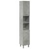 VidaXL Bathroom Cabinet Concrete Grey 30x30x179 Cm Chipboard 856139
