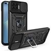For Oppo Reno4 Lite Case OPPO F17 Pro Cover Oppo A93 4G Magnetic Ring Holder Armor Phone Case Slide Camera Protect Back Cover