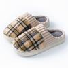 Winter cotton slippers household warm non-slip thick-soled plush home slippers color 2025 cotton shoes outer wear