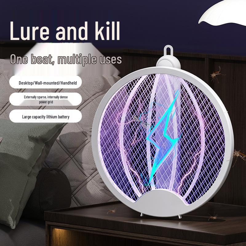 Exclusive Link Foldable Rechargeable Electric Mosquito Swatter & Killer Lamp with Automatic Lure