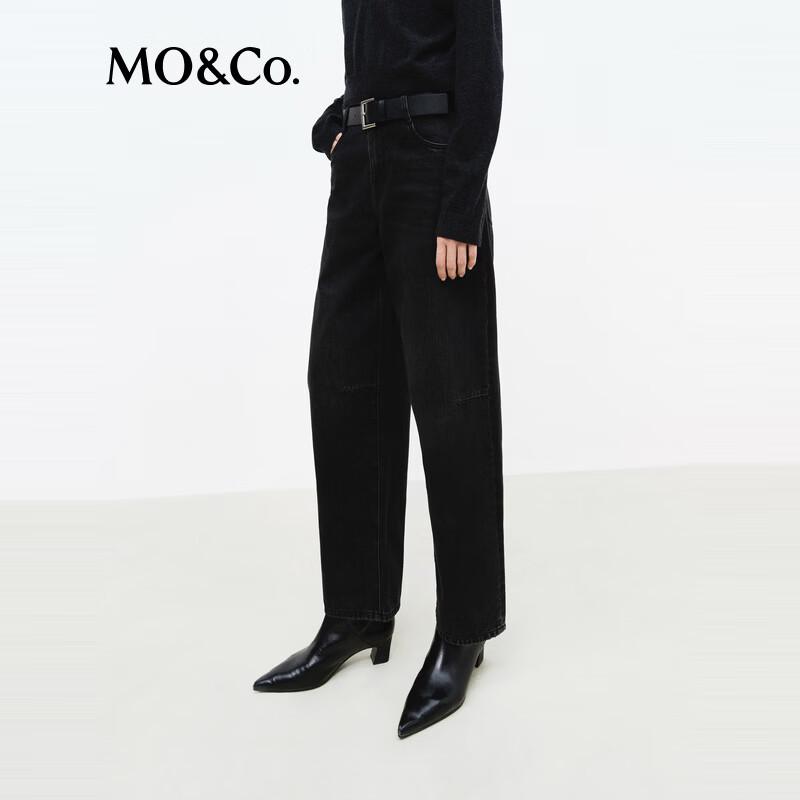 MO&Co. Women's Cropped Low-Waist Denim Jeans